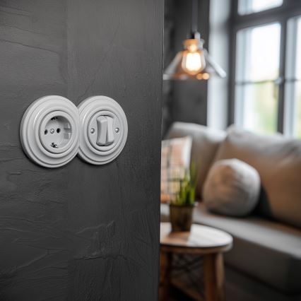 Kliklap - Ретро рамка, крайна сива