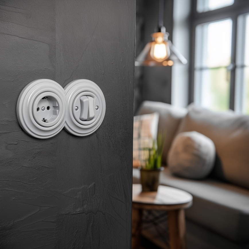 Kliklap - Ретро рамка, крайна сива