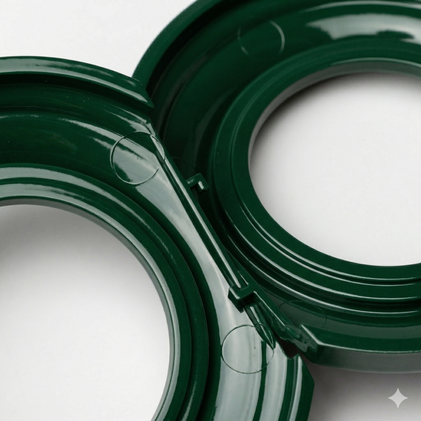 Kliklap - ретро рамка, крайно зелена