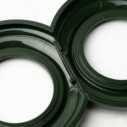 Kliklap - ретро рамка, крайно зелена