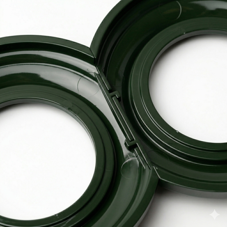 Kliklap - ретро рамка, крайно зелена