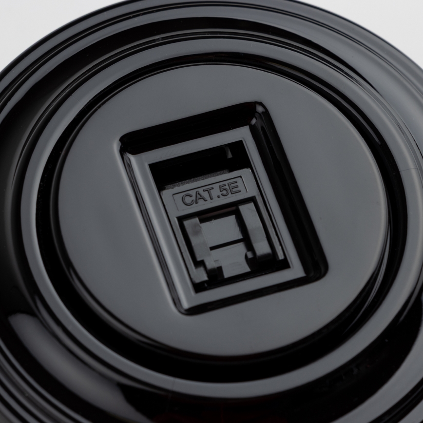 Kliklap - Ретро розетка за данни с черна рамка