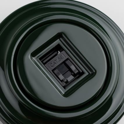 Kliklap - Ретро розетка за данни с рамка, зелена