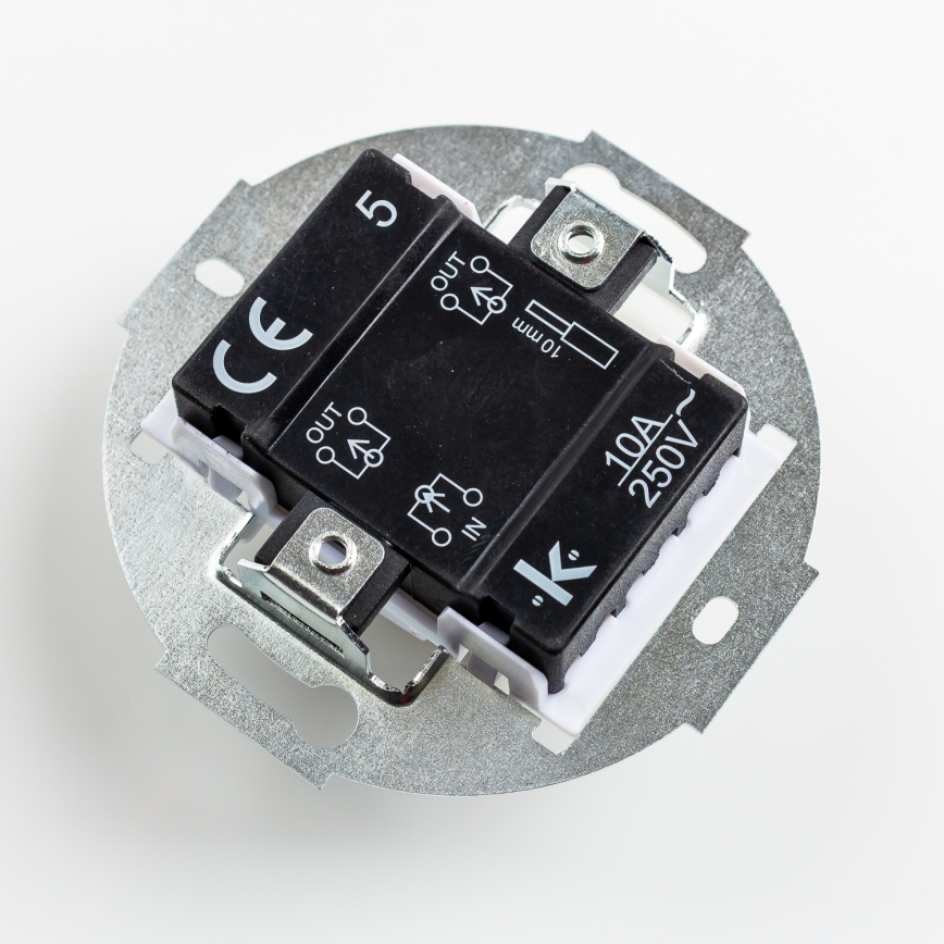 Kliklap - Ретро серийен включвател с рамка № 5 антрацит