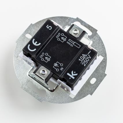 Kliklap - Ретро серийно превключвател без рамка № 5 черен