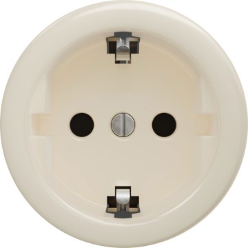 Kliklap - Ретро стенна розетка без рамка SCHUKO 230V/16A бежова