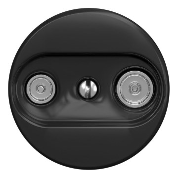 Kliklap - Ретро телевизионна и радио гнездо (продължително) без рамка, черно