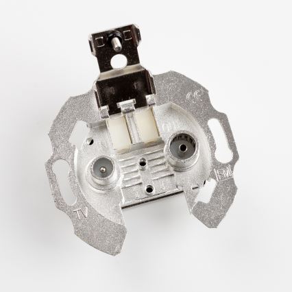 Kliklap - Ретро телевизионна и радио гнездо TV+R (продължително) без рамка, синьо