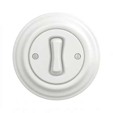 Kliklap - Ретро кръстовиден ключ с рамка № 7 снежнобял