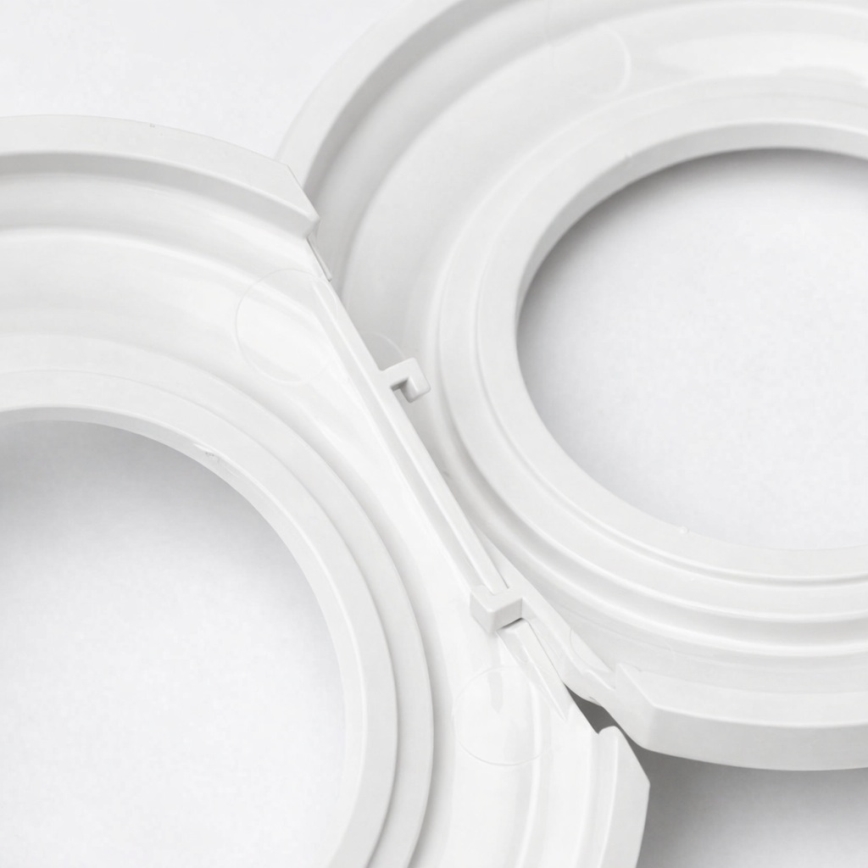 Kliklap - Тройна ретро битова розетка SCHUKO с рамка, 230V, снежнобяла