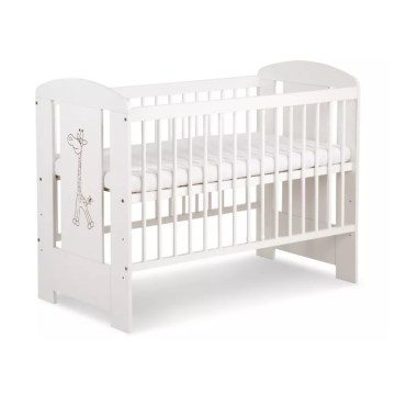 KLUPŚ - Бебешко креватче SAFARI 120x60 см жираф бор/бял