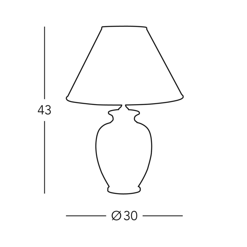 Kolarz 0014.70 - Настолна лампа GIARDINO 1xE27/100W/230V ⌀ 30 см