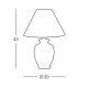 Kolarz 0014.70 - Настолна лампа GIARDINO 1xE27/100W/230V ⌀ 30 см