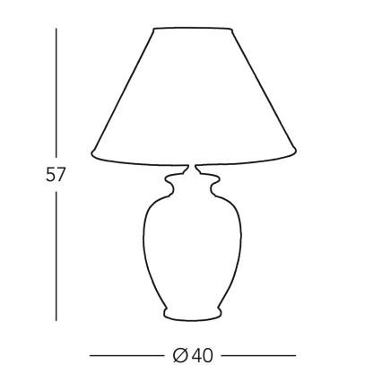 Kolarz 0014.71 - Настолна лампа GIARDINO 1xE27/100W/230V ⌀ 40см