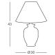 Kolarz 0014.73.3 - Настолна лампа GIARDINO 1xE27/100W/230V