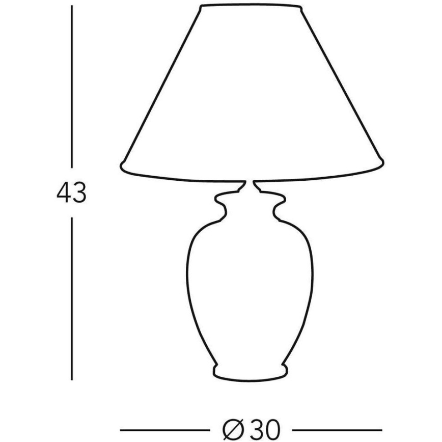 Kolarz 0014.73.6 - Настолна лампа TLAVORIO 1xE27/100W/230V