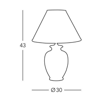 Kolarz 0014.73 - Настолна лампа GIARDINO 1xE27/100W/230V