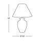 Kolarz 0014.73 - Настолна лампа GIARDINO 1xE27/100W/230V