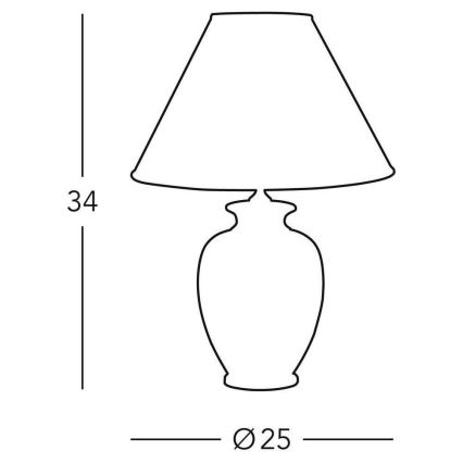 Kolarz 0014.73S.7 - Настолна лампа GIARDINO 1xE27/100W/230V