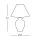 Kolarz 0014.73S - Настолна лампа GIARDINO 1xE27/60W/230V