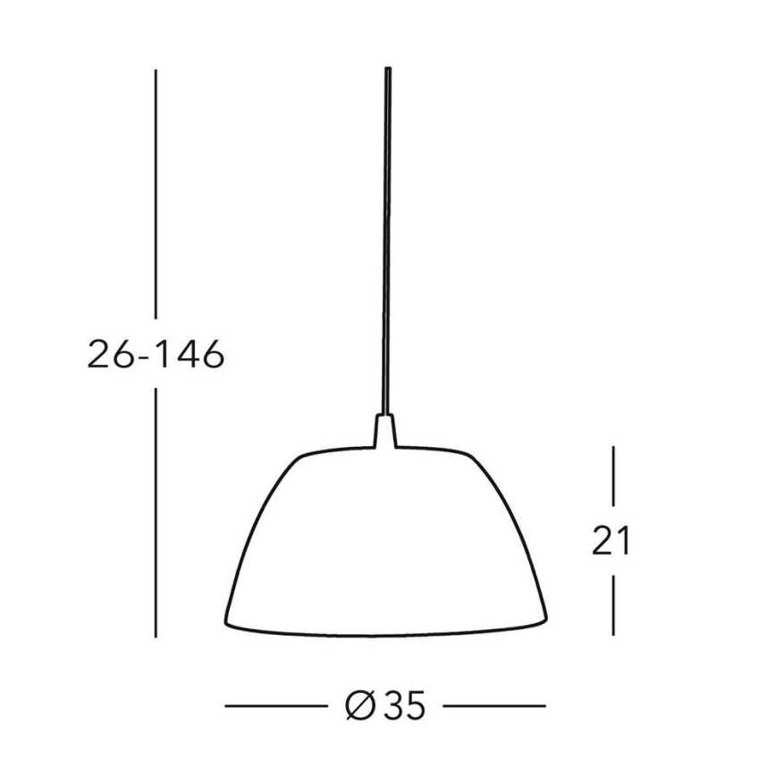Kolarz 0051.31.6 - Полилей на верижка MALMÖ 1xE27/60W/230V
