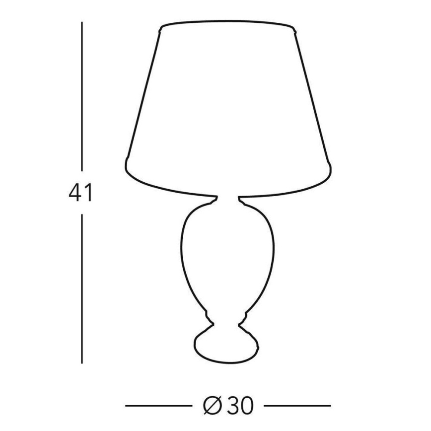 Kolarz 0094.70S - Настолна лампа DAMASCO 1xE27/60W/230V