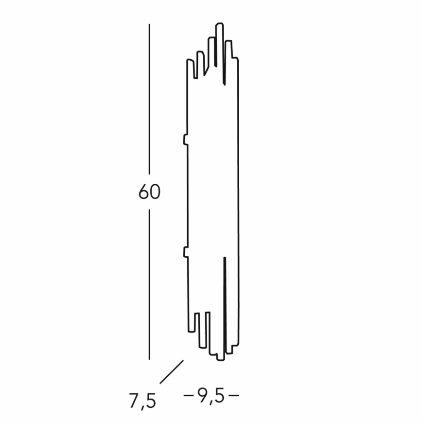 Kolarz 0342.63.5 - Аплик ONTARIO 3xE14/40W/230V 60 см лъскав хром