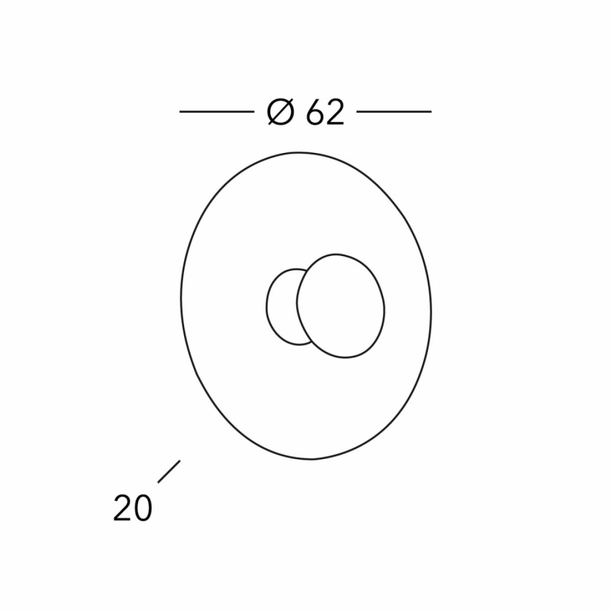 Kolarz 0365.61XL.V1.3 - Аплик LUNA 1xE27/100W/230V 24K златист