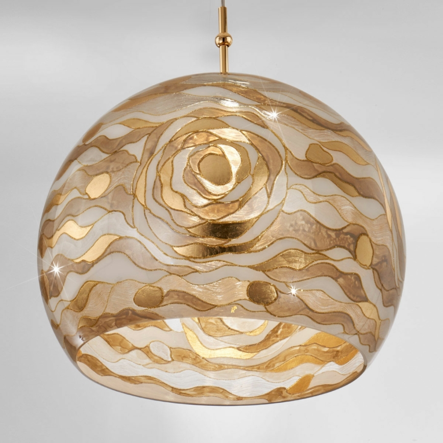 Kolarz 0392.31L.3.Aq.Ch - Пендел LUNA 1xE27/60W/230V 24K златист