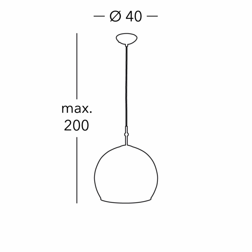Kolarz 0392.31L.3.Ki.Au - Пендел LUNA 1xE27/60W/230V 24K златист