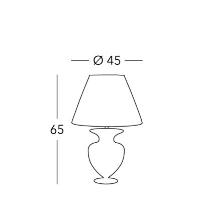 Kolarz 1415.71M.CH - Настолна лампа ANFORA 1xE27/100W/230V 24K златист
