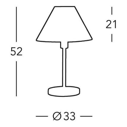 Kolarz 264.70.4 - Настолна лампа HILTON 1xE27/60W/230V