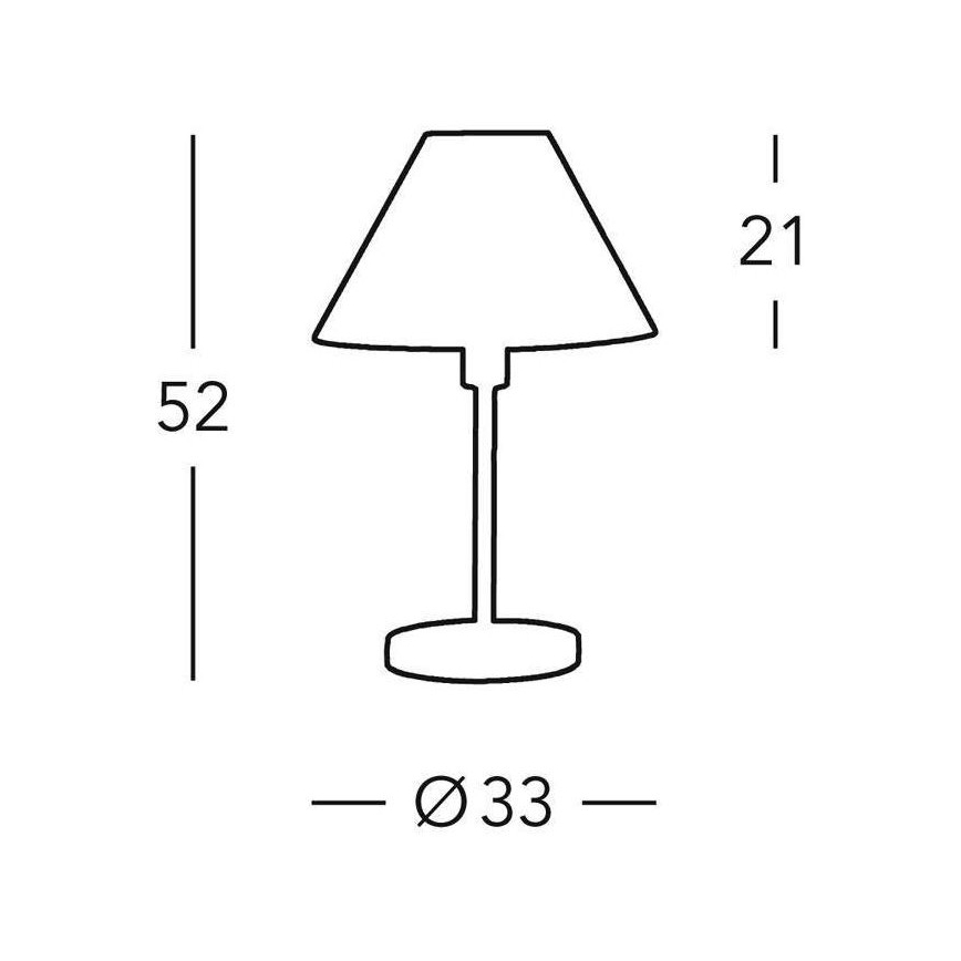 Kolarz 264.70.4 - Настолна лампа HILTON 1xE27/60W/230V