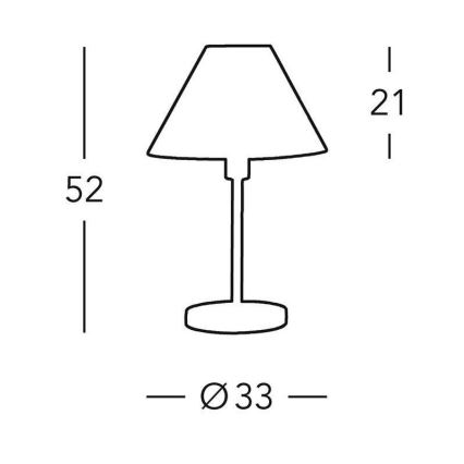 Kolarz 264.70.6 - Настолна лампа HILTON 1xE27/60W/230V