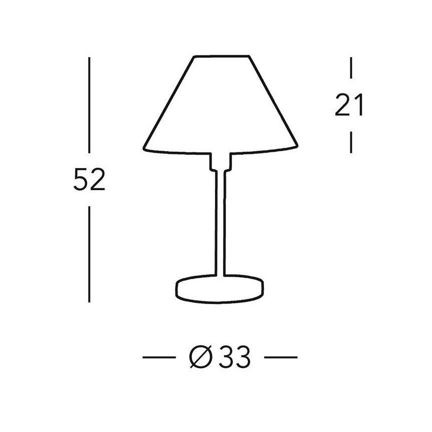 Kolarz 264.70.6 - Настолна лампа HILTON 1xE27/60W/230V