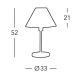 Kolarz 264.70.6 - Настолна лампа HILTON 1xE27/60W/230V
