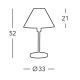 Kolarz 264.70.7 - Настолна лампа HILTON 1xE27/60W/230V
