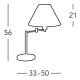 Kolarz 264.71.4 - Настолна лампа HILTON 1xE27/60W/230V