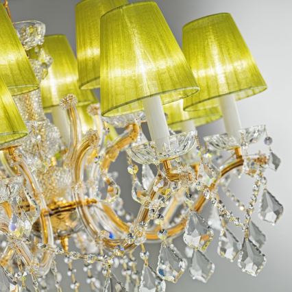 Kolarz 3149.88.3.KoT - Кристален пендел MARIA LOUISE 8xE14/40W/230V 24K златист