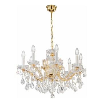 Kolarz 3149.88.3.KoT - Кристален полилей на верига MARIA LOUISE 8xE14/40W/230V 24K злато