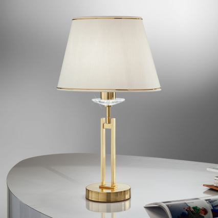 Kolarz 330.71.8C - Кристална настолна лампа IMPERIAL 1xE27/60W/230V златист/бежов