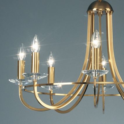 Kolarz 330.88.8C - Кристален пендел IMPERIAL 8xE14/60W/230V златист