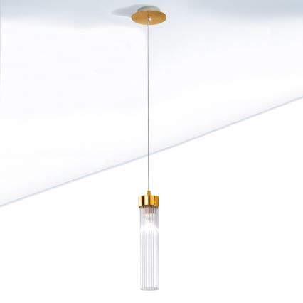 Kolarz 6009.30130 - Висящ полилей RAGGIO 1xE14/25W/230V 24K злато