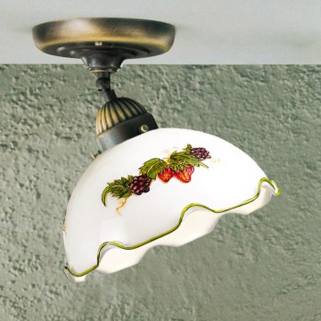 Kolarz 731.10.113 - Плафон NONNA 1xE27/75W/230V Ø 20 см винен/ягоден