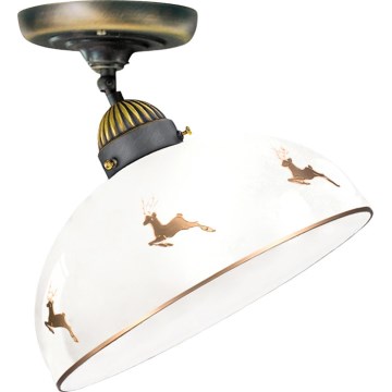 Kolarz 731.10.151 - Плафон NONNA 1xE27/75W/230V Ø 30 cm, с еленови рога, розово злато