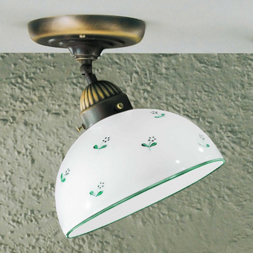 Kolarz 731.10.20 - Полилей за повърхностен монтаж NONNA 1xE27/75W/230V Ø 20 см зелен