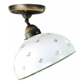 Kolarz 731.10.27 - Полилей за повърхностен монтаж NONNA 1xE27/75W/230V Ø 30 см зелен