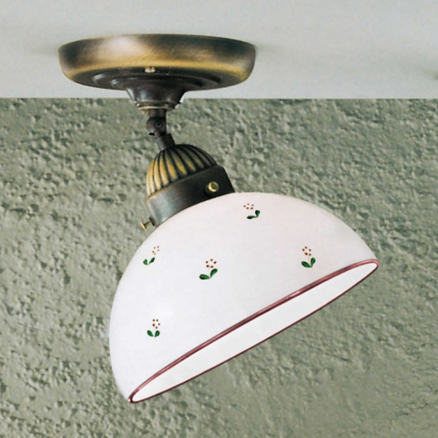 Kolarz 731.10.69 - Полилей за повърхностен монтаж NONNA 1xE27/75W/230V Ø 20 см червен