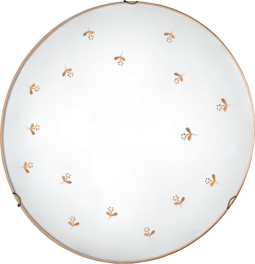 Kolarz 731.13.4.160 - Настенно осветително тяло NONNA 3xE27/60W/230V Ø 50 см, с флорален мотив, розово злато