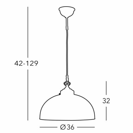 Kolarz 731.32.102 - Пендел NONNA 1xE27/75W/230V Ø 36 см елен зелен
